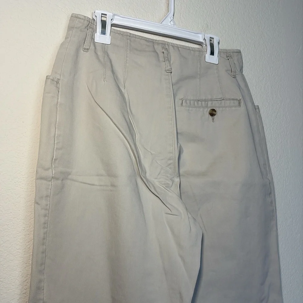 VINTAGE Eddie Bauer Tan Cream Pants 14 waist - Picture 4 of 6